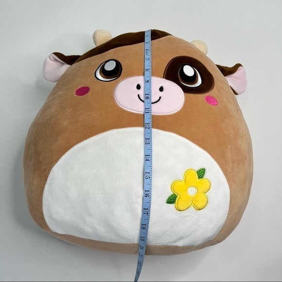 Nwot Sage the Cow 16” Easter Edition Brown Squishmallow Super Plush Toy Stuffie - Picture 14 of 15